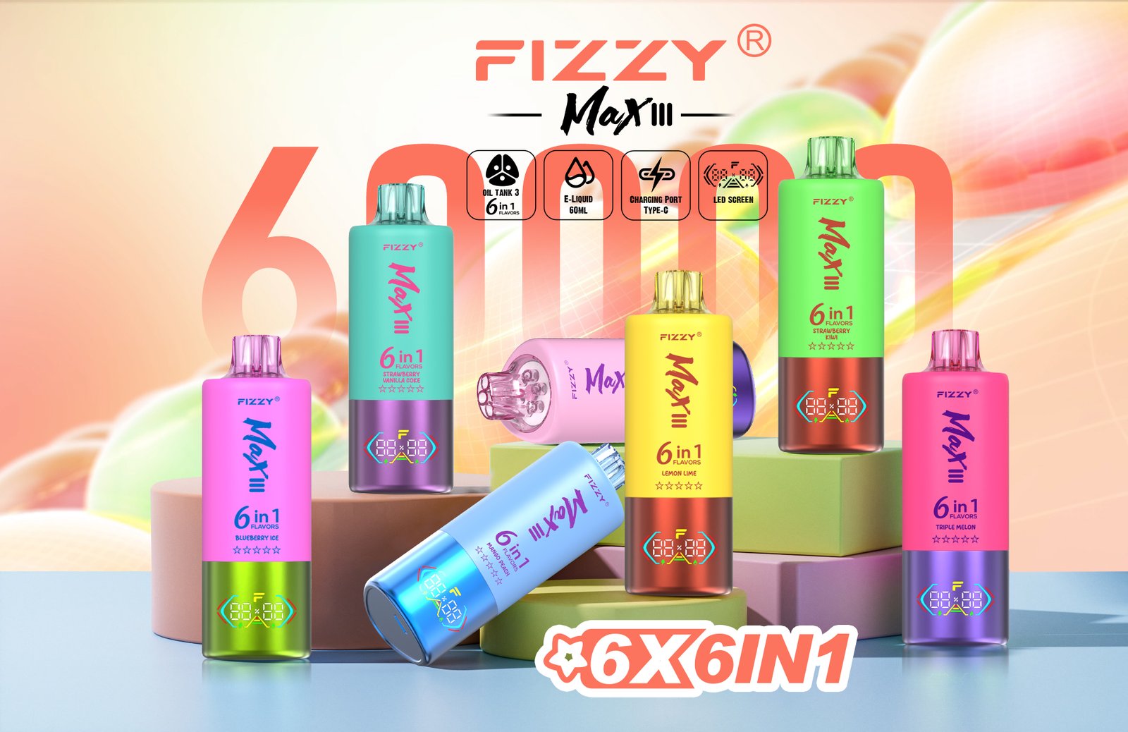 Fizzy Max III 60000 Puffs