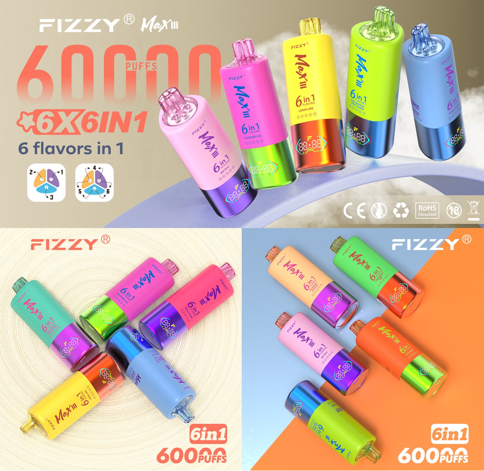 Fizzy Max III 60000 Puffs