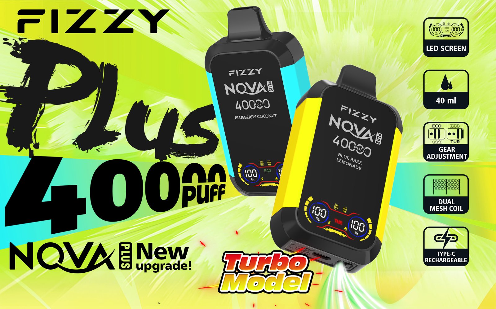 Fizzy Nova Plus 40000 Puffs